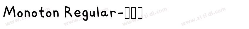 Monoton Regular字体转换